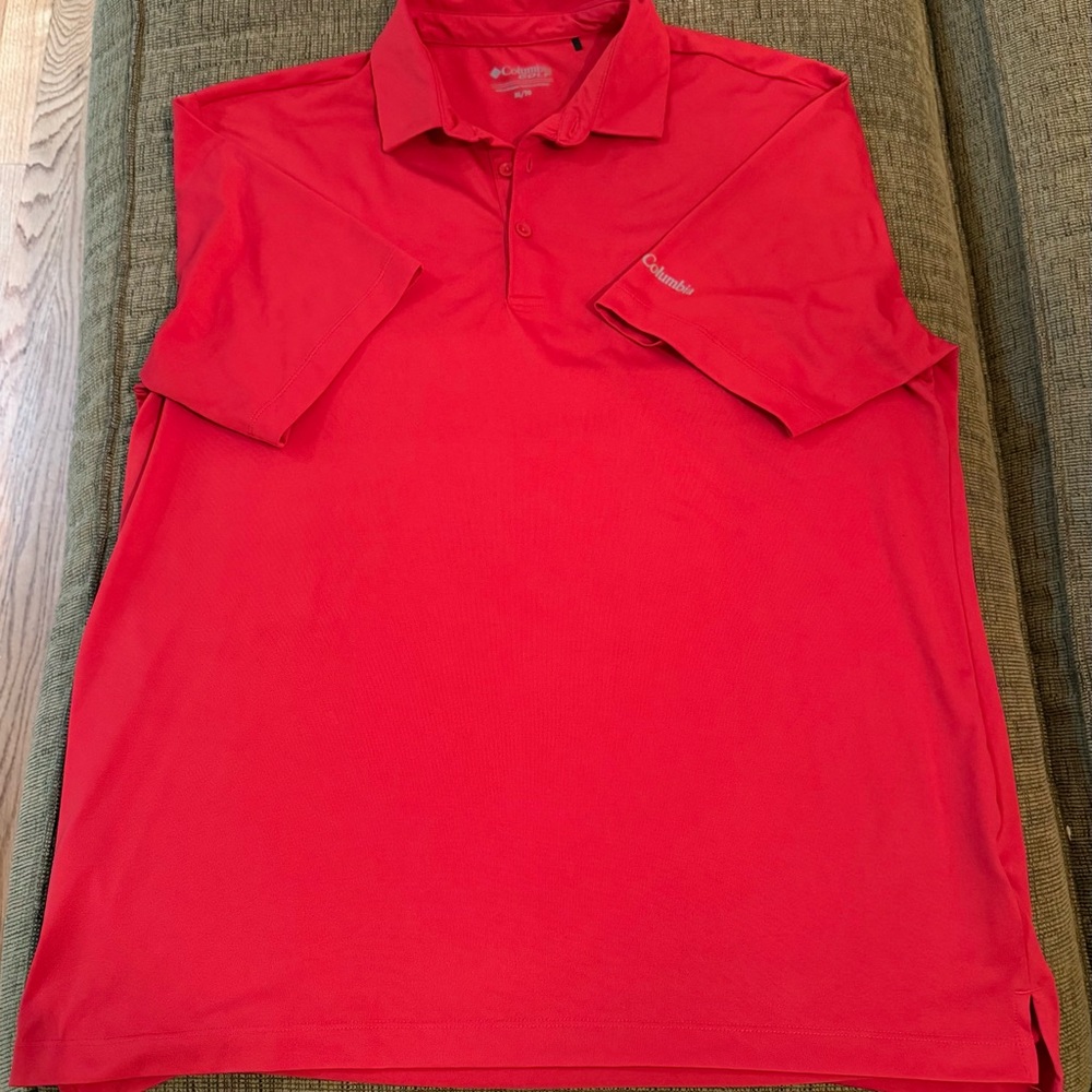 Columbia Men's Vibrant Red Polo Shirt